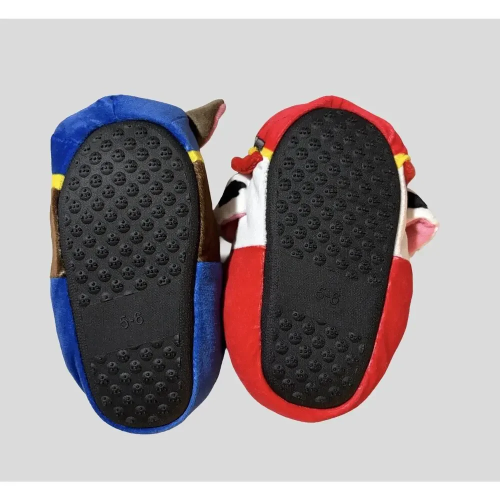 PAW Patrol Toddler Slippers Marshall & Chase Plush Non Slip Shoes Size 5–6 NWT
